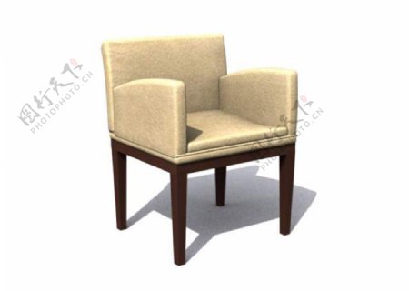 单人椅子模型