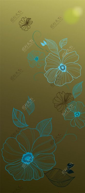 韩国素材底纹花纹