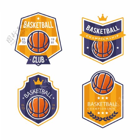 篮球比赛培训俱乐部LOGO标志