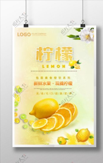 柠檬水果介绍海报
