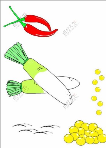 可爱蔬菜卡通