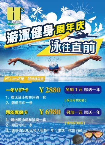 游泳池海报