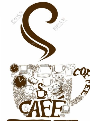 精美咖啡创意图形