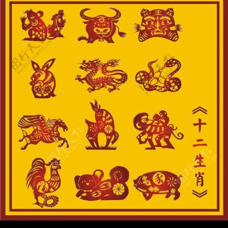中国古典十二生肖图3