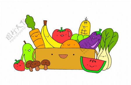 水果蔬菜卡通