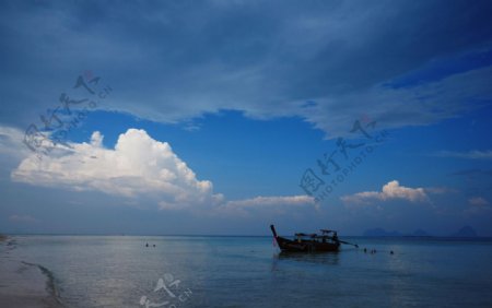 泊泰国甲米兰塔岛东南亚海边