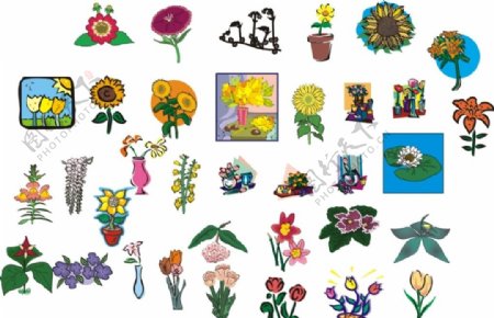 花卉漫画画框