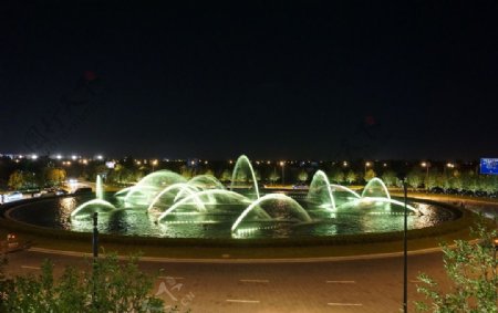 灯光喷泉