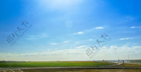 新疆喀什地区蓝天白云