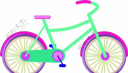 自行车矢量图