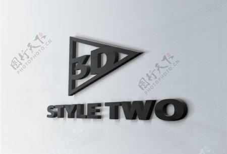 公司形象墙logo贴图3