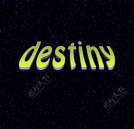 destiny夜空背景