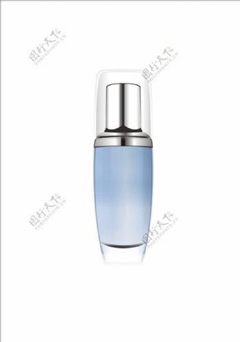 蓝色化妆品玻璃瓶