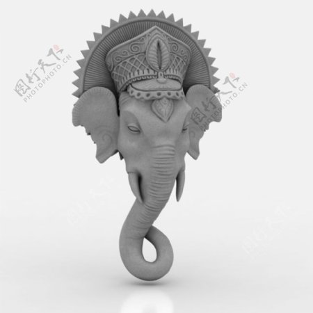印度大象石雕