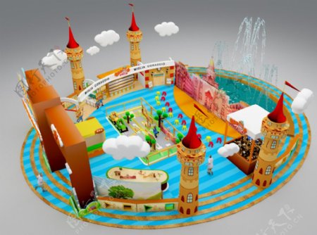 儿童嘉年华3D设计方案图片