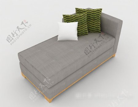 简单现代风格休闲躺椅3d模型下载