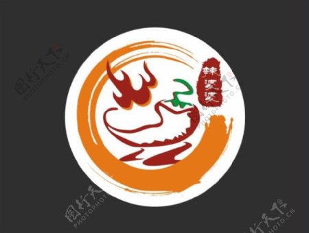 辣婆婆火锅串串logo