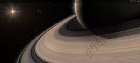 土星TheSunpassingbehindSaturn高清视频素材