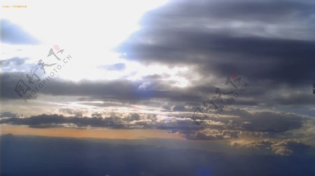 天空动态云云层翻滚阳光光线照射8高清实拍视频素材