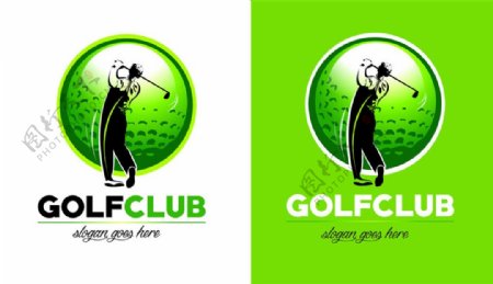 高尔夫logo设计图片