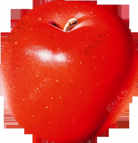 漂亮红色苹果图片免抠png透明图层素材