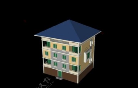 MAX多层私人住宅3d模型