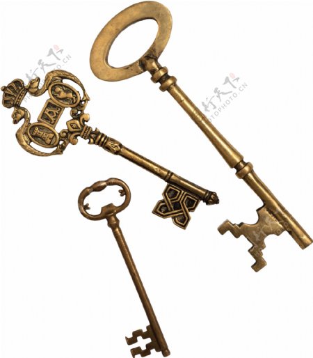 古典金属钥匙图片