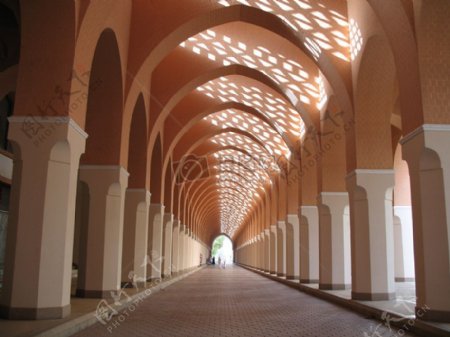 清真寺里的走廊