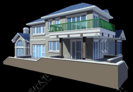 多层别墅3D模型设计