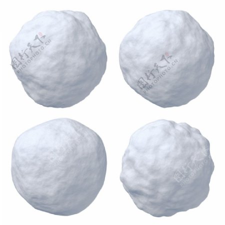 四个雪球图片