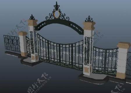 MB建筑门3D模型