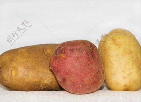 土豆和红薯特写