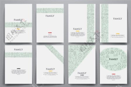 幸福家庭画册设计图片