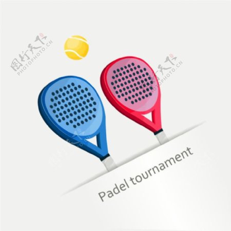 球拍和网球logo图片1