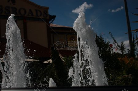 十字路口水喷泉卡伦