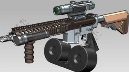 MK18步枪机械模型