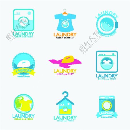 洗衣主题logo图片