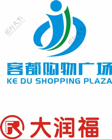 客都购物广场大润福logo超市