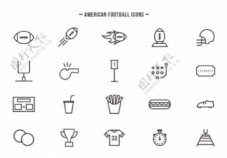 美式足球图标