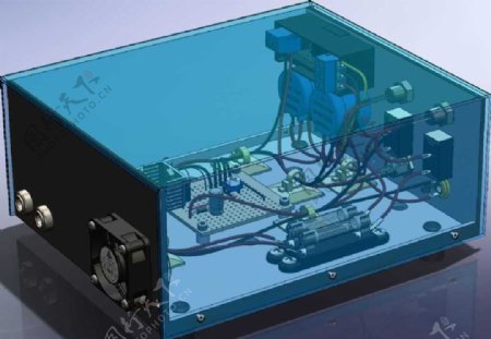 3瓦特激光头驱动器电源机械模型
