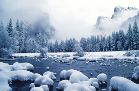 雪景素材图片