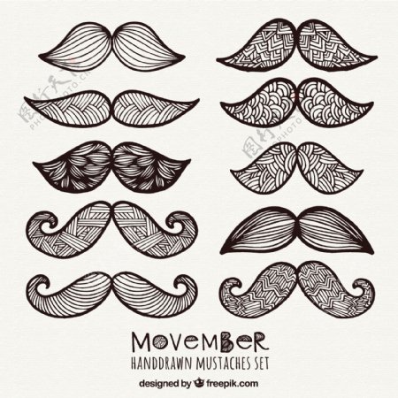 摘要Movember胡子