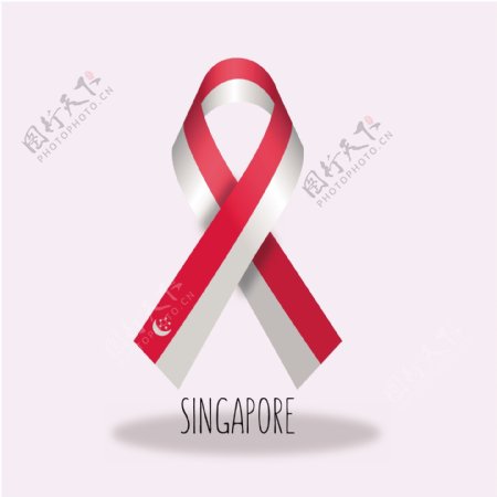 新加坡国旗丝带设计