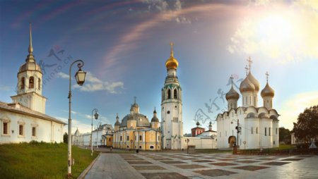 乌克兰教堂建筑风景图片