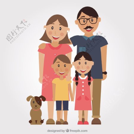 家庭的插图