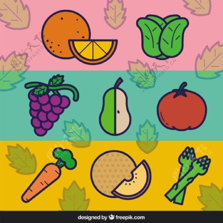 平板蔬菜水果横幅