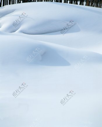 洁白的雪地高清风景图片图片