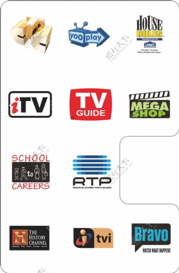 世界矢量标志39传媒行业logo设计