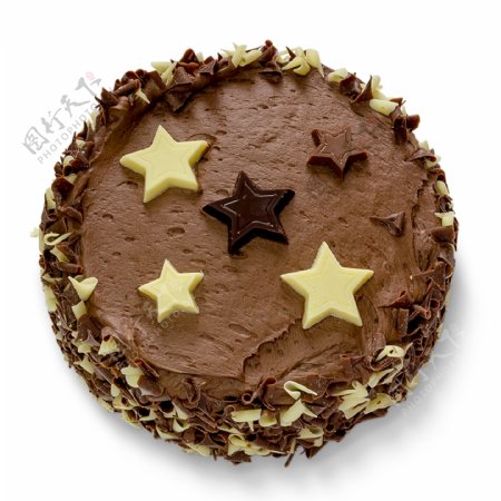 唯美巧克力星星蛋糕