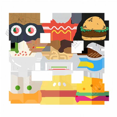 热面寿司ICON食物食品图标图片